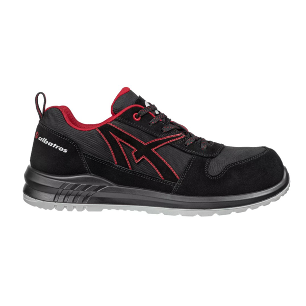 Chaussure sécurité basse pour hommes S3 SRC Clifton Low Albatros - Noir et rouge - Taille 37