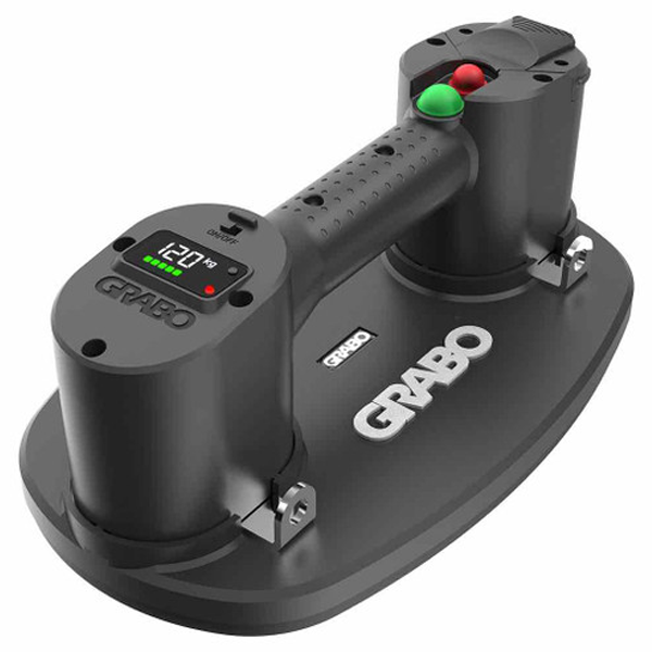 Ventouse carrelage électrique - Grabo Pro-Lifter 20 - multi-surfaces jusqu'à 120 kg en sacoche avec chargeur et batterie 14,8V