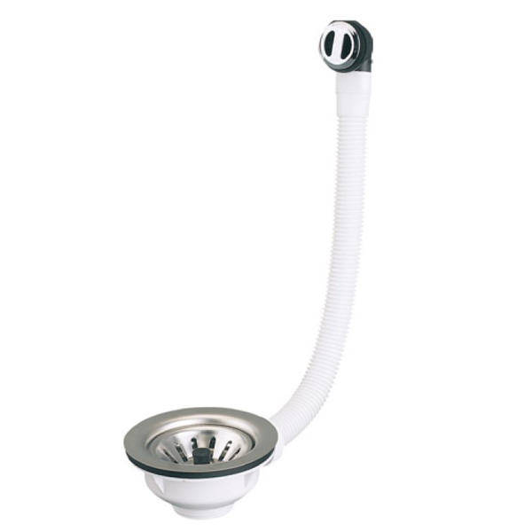 Bonde panier pour tout type d'évier avec trop plein - Noyon et Thiebault - Diamètre 90 mm - À visser 1"1/2