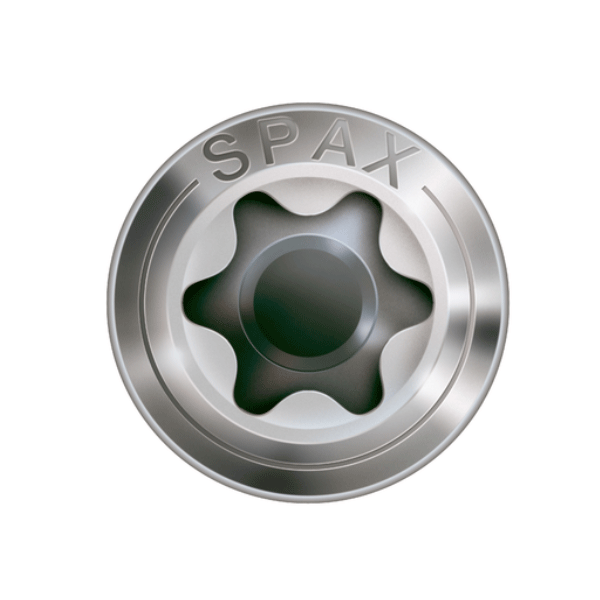 Vis de façade - 4.5x70mm double filetage tête bombée en acier Torx T20 inoxydable A2 - Boîte de 100