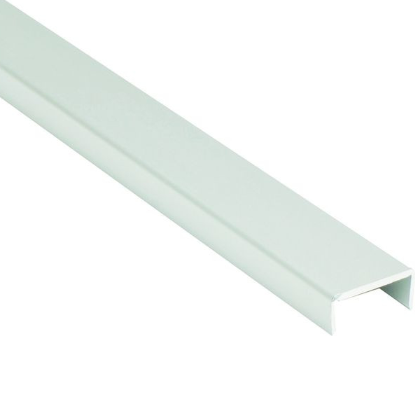 Profil U rigide PVC blanc - pour panneau 19 mm - longueur 2.75 m