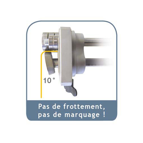 Plieuse à main simple colonne Jouanel PLIMSC2-200 - 2 rouleaux de guidage - Pliage tôle 5-200 mm