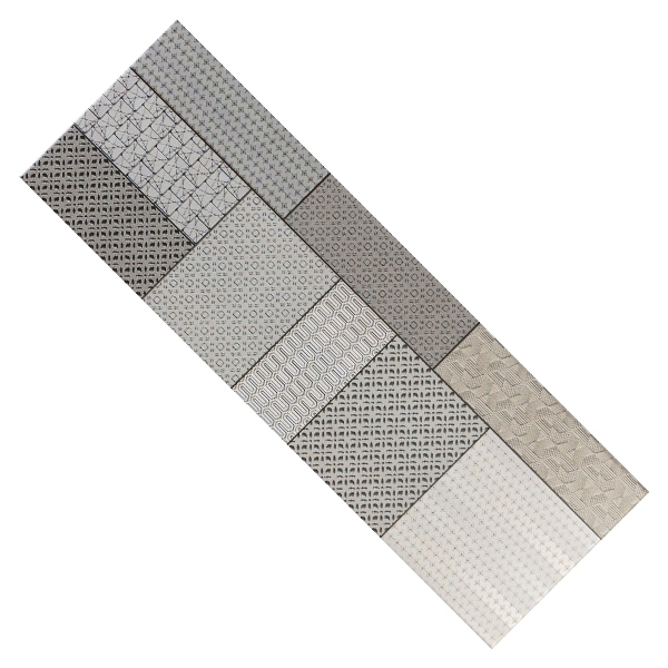 Faïence murale Décor Géo effet béton pour carrelage Cusset - 20 x 60 cm