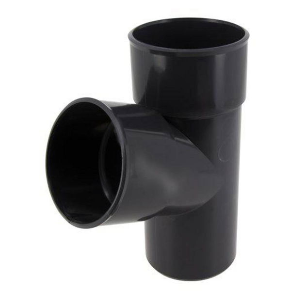 Culotte simple mâle-femelle 67°30 pour tube de descente Ø 80 mm - Anthracite