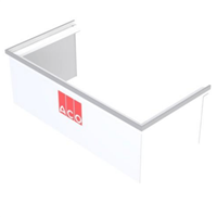 Réhausse fixe polypropylène pour cour anglaise 400 x 800 mm - kit de montage inclu