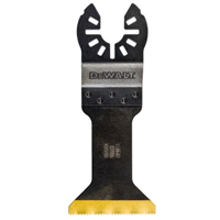 Lame bimétal pour Multicutter Dewalt - bois durs, bois cloutés, plâtres et PVC - 44 x 55 mm