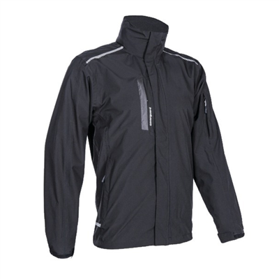 Veste de pluie Softshell Coverguard Hotaru noire avec col montant et capuche - taille S
