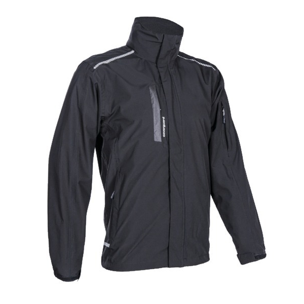 Veste de pluie Softshell Coverguard Hotaru noire avec col montant et capuche - taille L