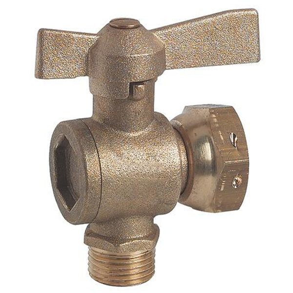 Robinet d'arrêt équerre pour compteur M3/4" Ecrou tournant 3/4" Manette papillon