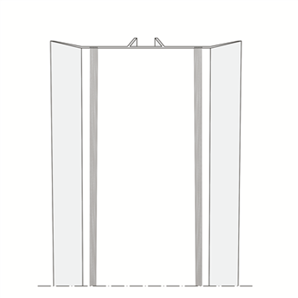 Couvre-joint plat en PVC