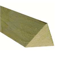 Chevron triangulaire - Traité Classe 2 Jaune - 95 x 95 mm - longueur 3,50 M