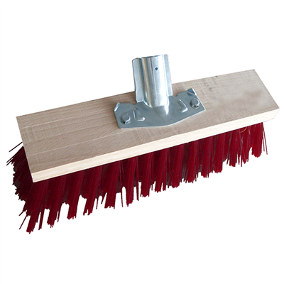 Balai de cantonnier crynovil rouge Brosserie Thomas longueur 40 cm