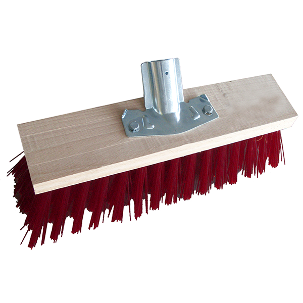 Balai de cantonnier crynovil rouge Brosserie Thomas longueur 40 cm