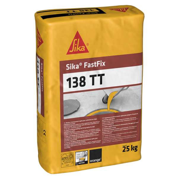 Mortier pour scellement et calage d'éléments de voirie - Sika Fastfix 138  TT - sac de 25 kg
