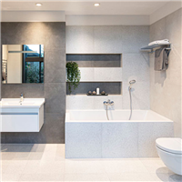 Carrelage intérieur effet béton ciré en grès cérame émaillé - Betonico - 60,0 cm x 60,0 cm - ép. 10,00 mm - Blanc gris