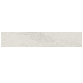 Plinthe de carrelage intérieur en grès émaillé effet pierre Edilis Ruben - 45,0 CM x 8,0 CM - ép. 8,5 MM - Blanc