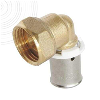 Coude a sertir f ecrou tournant 12 3/8