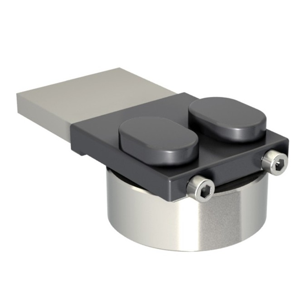 Pivot supérieur réglable à souder portail lourd - Capacité 750 Kg - Diamètre 70 mm - Acier