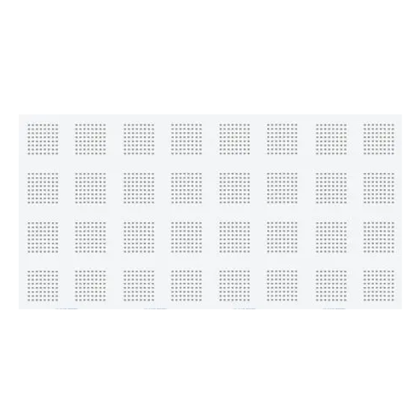 Plafond décoratif et acoustique en plaque de plâtre - Gyptone Activ'Air Quattro 42 - 4 bords amincis - 2,40 M x 1,20 M - 12,5 MM