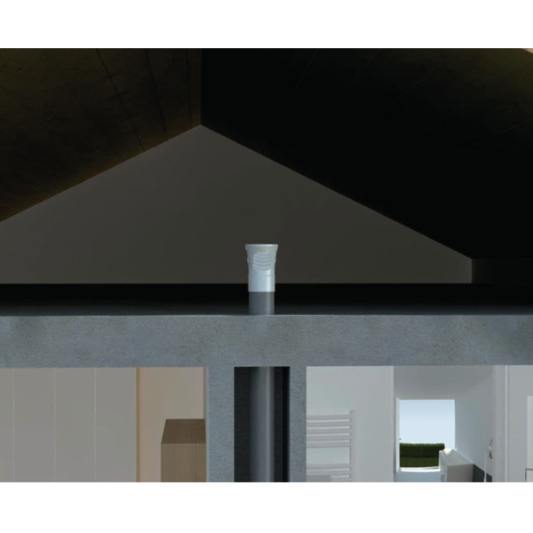 Clapet aérateur et équilibreur de pression Nicoll - Diamètre 40/32 - Mâle/Femelle - Blanc