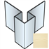 Profil d'angle extérieur symétrique pour bardage Cedral Lap - Aluminium laqué Vanille C02 - longueur 3,00 M