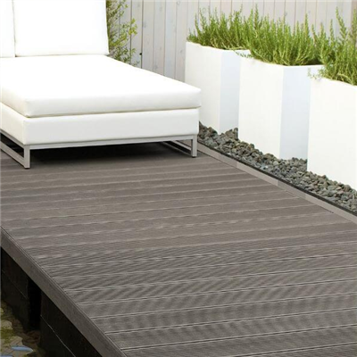 Lame de terrasse en composite Noir réglisse - Twinson Essential XL - 20,00 mm x 180 mm - longueur 4,00 m