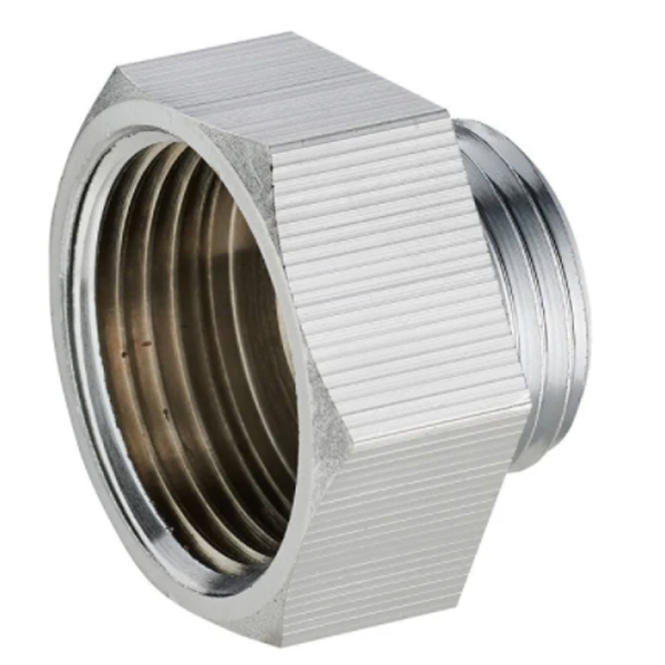 Mamelon réduit femelle mâle - femelle 15x21mm - mâle 12x17mm - laiton chromé - Noyon et Thiebault