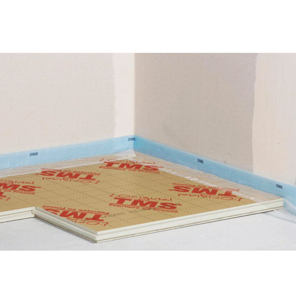 Bande de rive résiliente Efirive pour dalle flottante - polyéthylène avec adhésif - ép.5 MM - 180 MM x 50,00 M