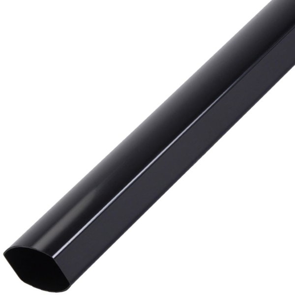 Tube de descente ovoïde Nicoll TD95 pour gouttière Ovation - en Techtan Anthracite - 90 x 56 mm - longueur 4 M