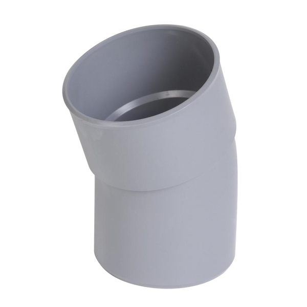Coude PVC à coller 20° Mâle/Femelle D 80 mm couleur gris CR2 NICOLL