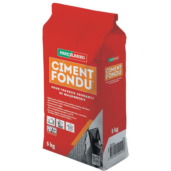 Ciment fondu pour travaux courants de maçonnerie - Parexlanko - sac de 5 kg