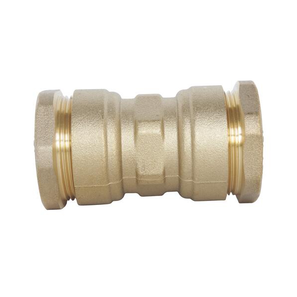 Raccord laiton type manchon égal SUMO pour tube PE ø 25,0 MM