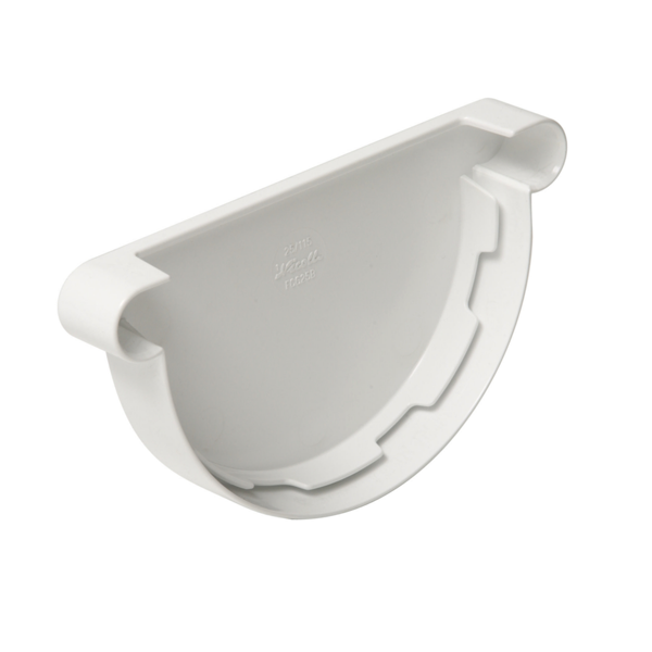 Fond de gouttière à coller pour gouttière 1/2 rond développé 25 coloris blanc