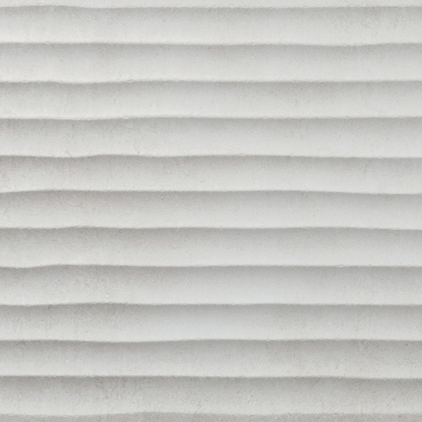 Faïence murale effet "ondulé" Baléares Mallorca - Blanco - 25 CMx75 CM ép. 8,7 MM