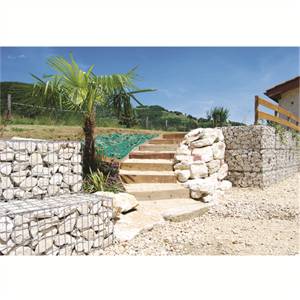 Gabion en kit à remplir avec montage en hélice - Zinc-Alu galvanisé - 50x30x50 cm - Maille 10x5 CM - Diam. 4.5 MM