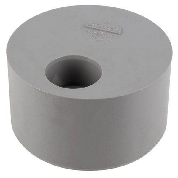 Tampon de réduction simple à coller Nicoll T3 - eaux usées et vannes - mâle/femelle - PVC - diamètre 100/32 mm