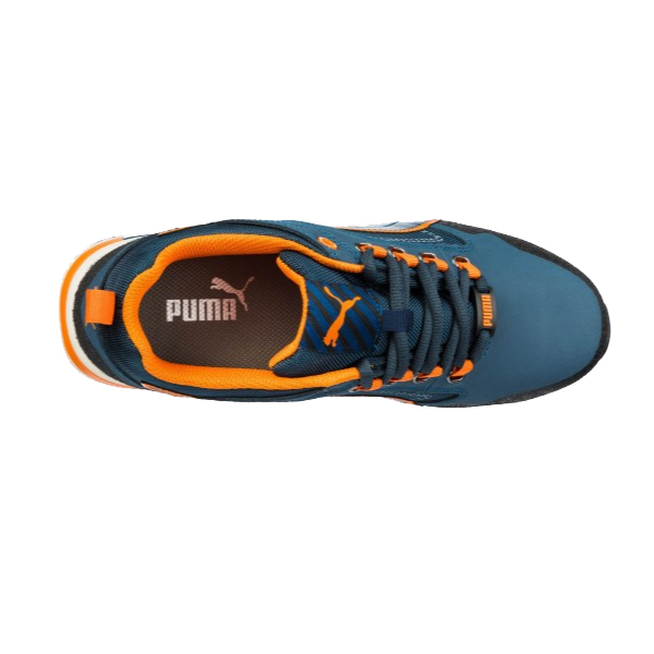 Chaussure de sécurité S3 Puma Crosstwist Low – orange et bleu – Taille 42