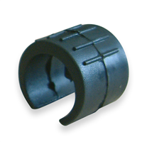 Patin pour tube rond en alu - noir - diamètre 16 mm - lot de 4