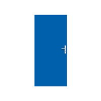 Bloc-porte isolant thermique Prematherm - 204 x 83 cm - Huisserie C5 - Poussant gauche à rive droite - Serrure 3 pts