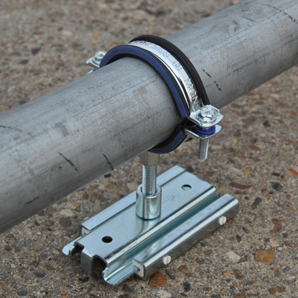 Collier de serrage avec isolant caoutchouc - Erico - Tige M8/M10 - Ø 138-148 mm - Boîte de 25