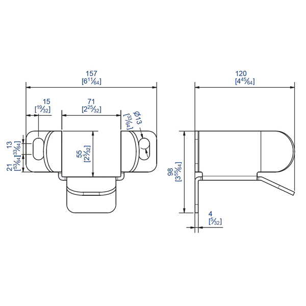 Guide d'entrée pour portail autoporté - 1050E Mantion - compatible rail 9050