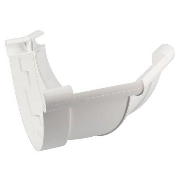 Angle de gouttière Nicoll - Demi-rond de 33 - Angle 135° - Largeur 182 - Techtan - Blanc