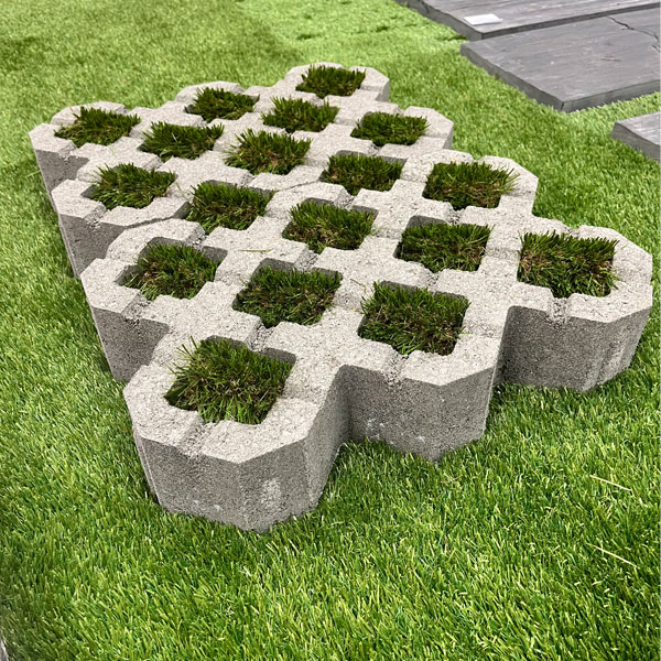 Pavé drainant en béton Obradrain pour zones carrossables ou piétonnes - 50 x 33 x 10 cm