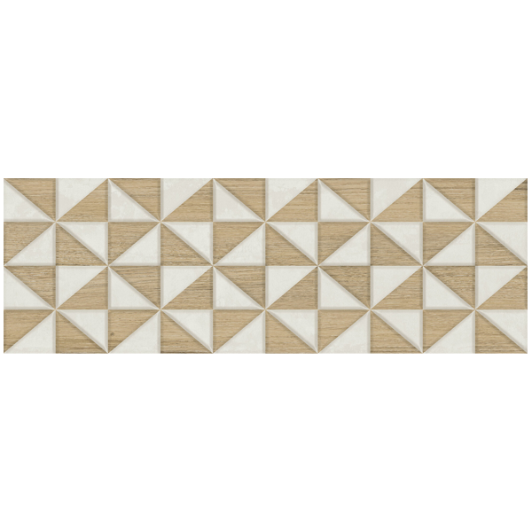 Faïence murale effet ciment et bois Montjouic - 20,0 CM x 60,0 CM - ép. 9,40 MM - coloris White mat