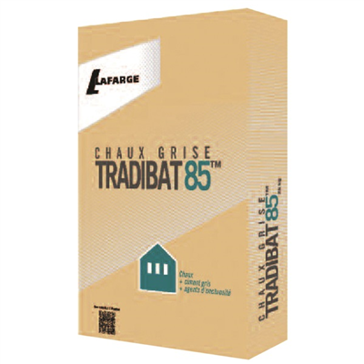 Chaux grise HL5 pour enduits maçonneries et couvertures - Tradibat 85 - sac de 25,0 KG