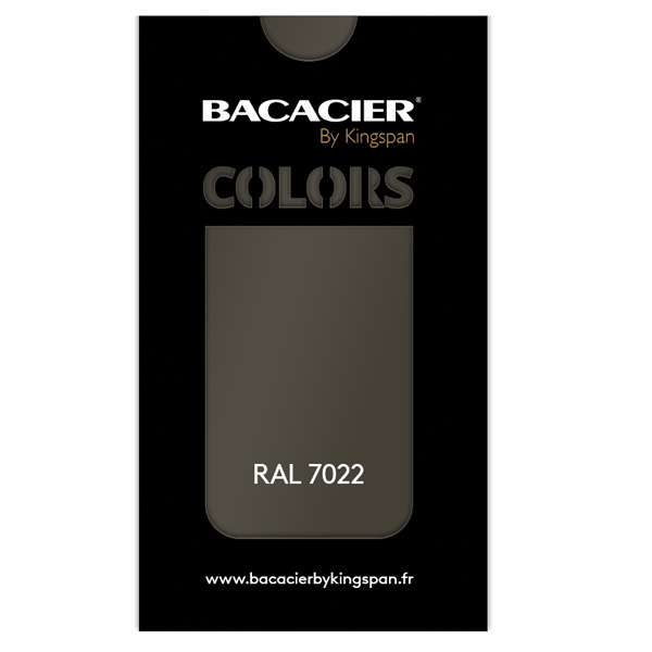 Faitière simple crantée pour toiture bac acier Clipeo Couverture Bacacier - Longueur 2,10 M - Gris terre d'ombre 7022