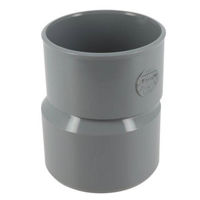 Réduction extérieure excentrée PVC pour évacuation d'eau - mâle/femelle - Ø 100/90 mm