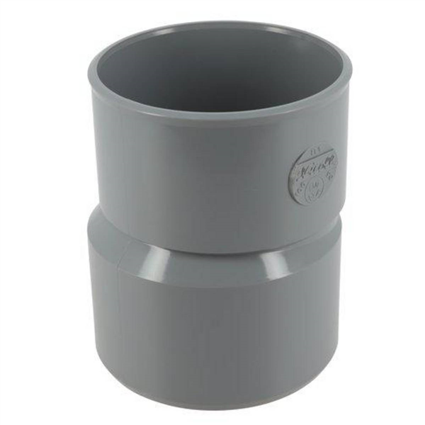 Réduction extérieure excentrée PVC pour évacuation d'eau - mâle/femelle - Ø 100/90 mm