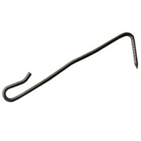Crochet pointe pour fixation ardoise - Inox 17% - Talon 4 mm - Ø 2,7 mm - 8 cm - Boîte de 700