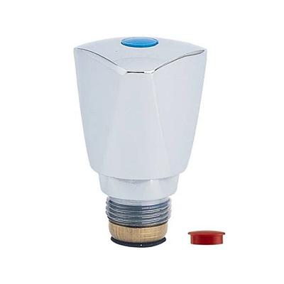 Tête universelle avec croisillon pour robinet mélangeur - Filetage Mâle 15 x 21 - Métal chromé